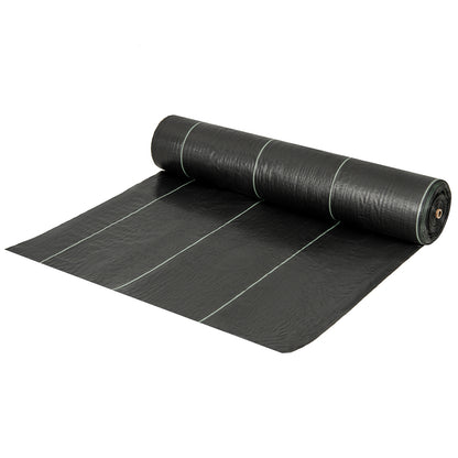 6.5 x 330/4 x 250/6 x 300 Feet Weed Barrier Landscape Fabric, Black Garden Tools at Gallery Canada