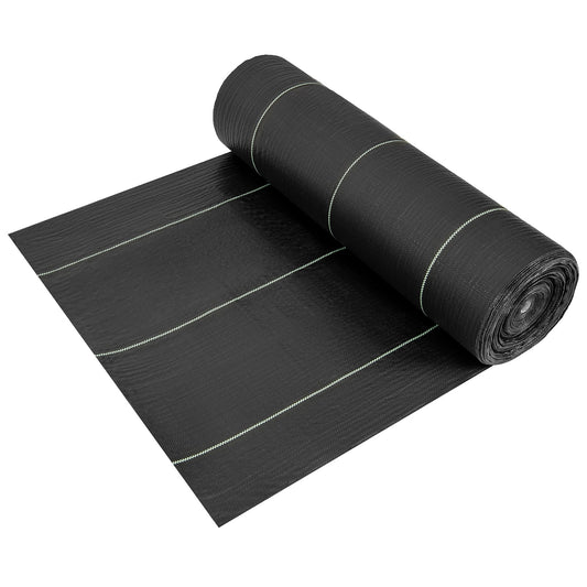 6.5 Ft Weed Barrier Landscape Fabric, 6 Ft, Black