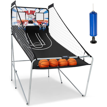 Indoor Double Electronic Basketball Game, 4 Balls, White Game Room at Gallery Canada