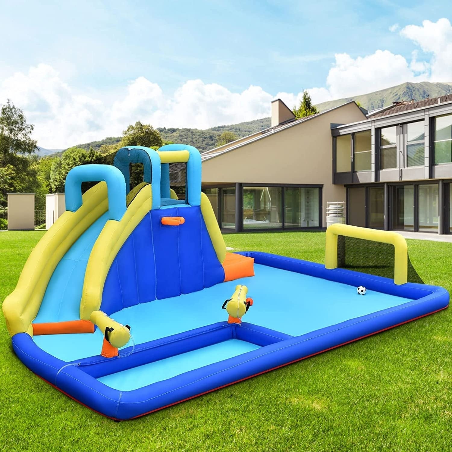 6-in-1 Inflatable Water Slides with Blower for Kids - Gallery Canada