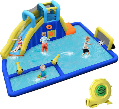 6-in-1 Inflatable Water Slides with Blower for Kids Bounce House at Gallery Canada