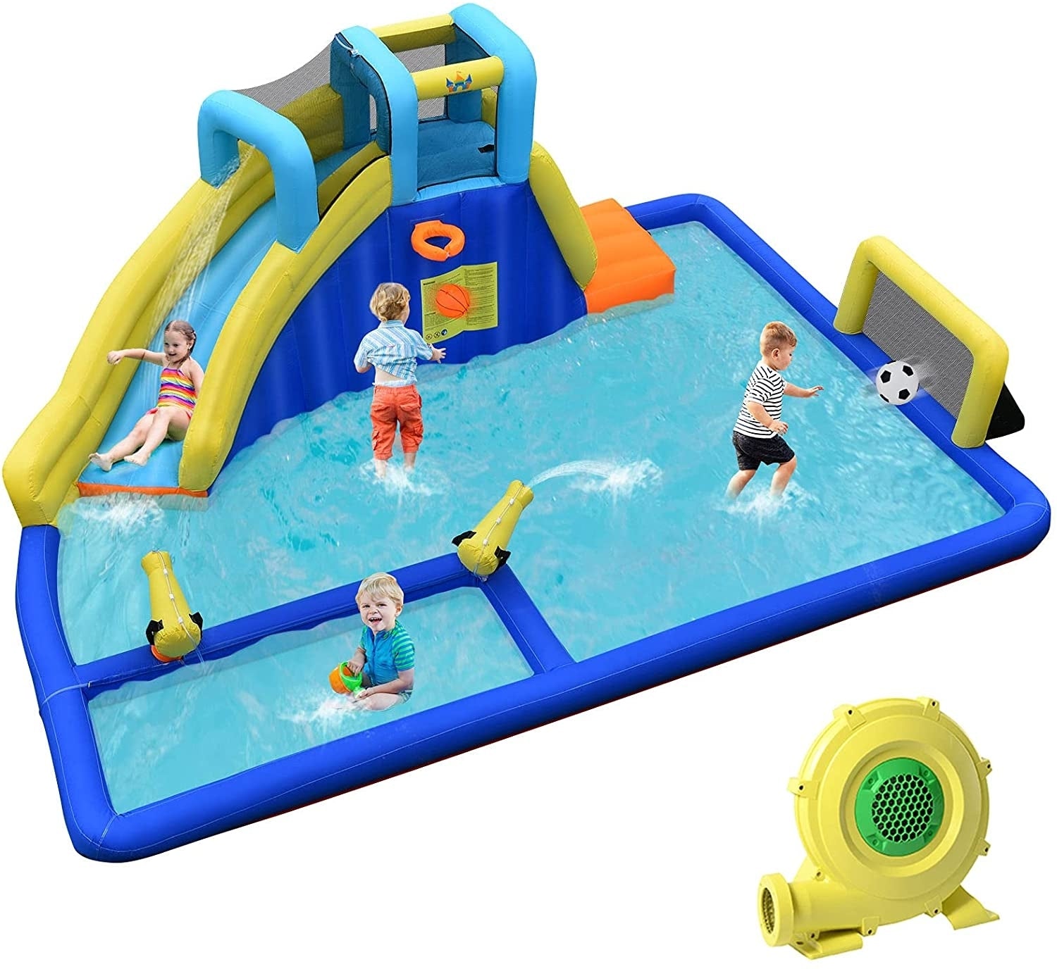 6-In-1 Inflatable Water Slides With Blower For Kids Bounce House at Gallery Canada