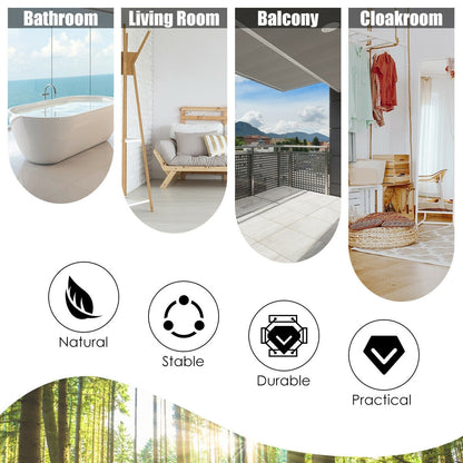 4 Panels Folding Wooden Room Divider, White Room Dividers at Gallery Canada