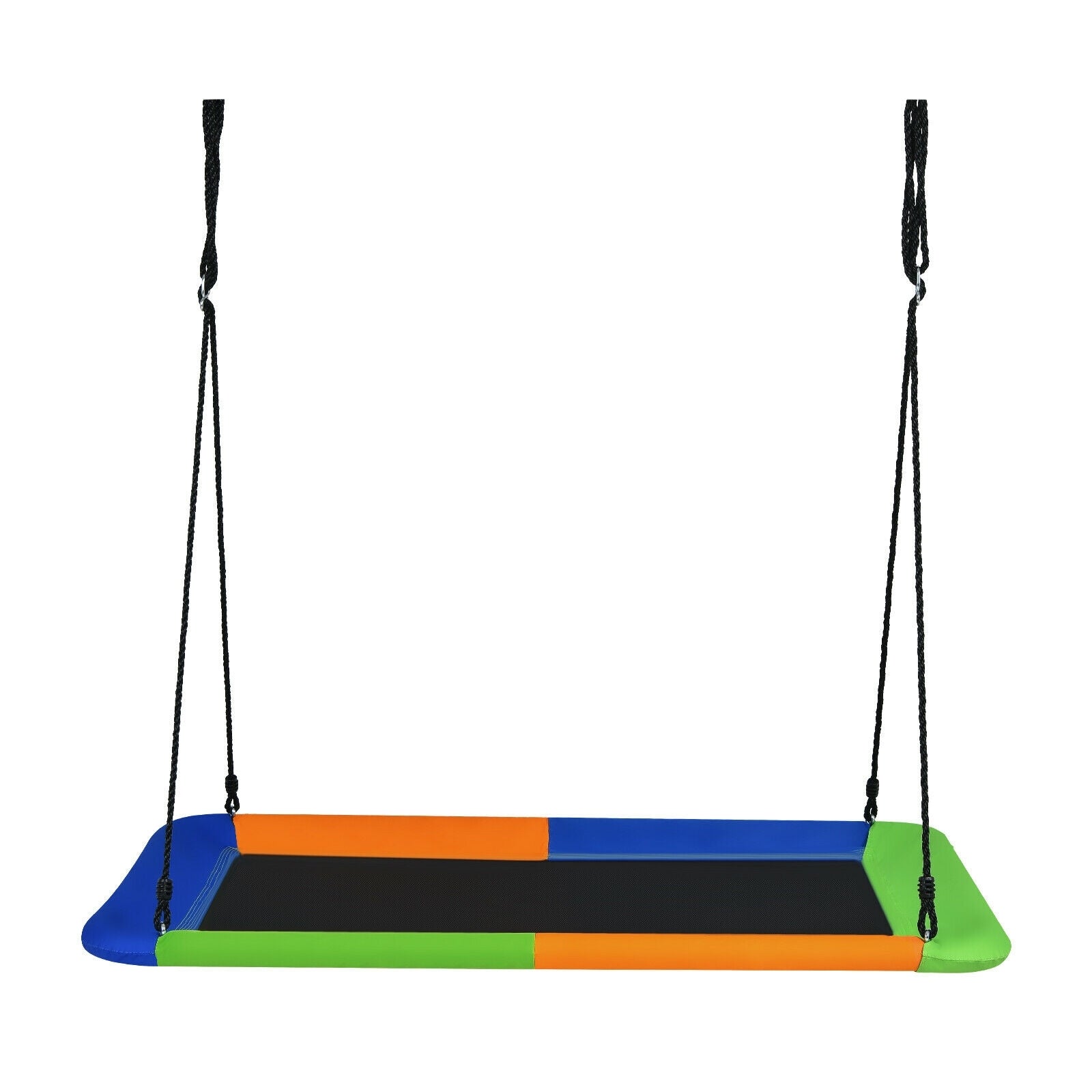 60 Inch Platform Tree Swing Outdoor with 2 Hanging Straps, Orange Swing & Playsets Orange at Gallery Canada