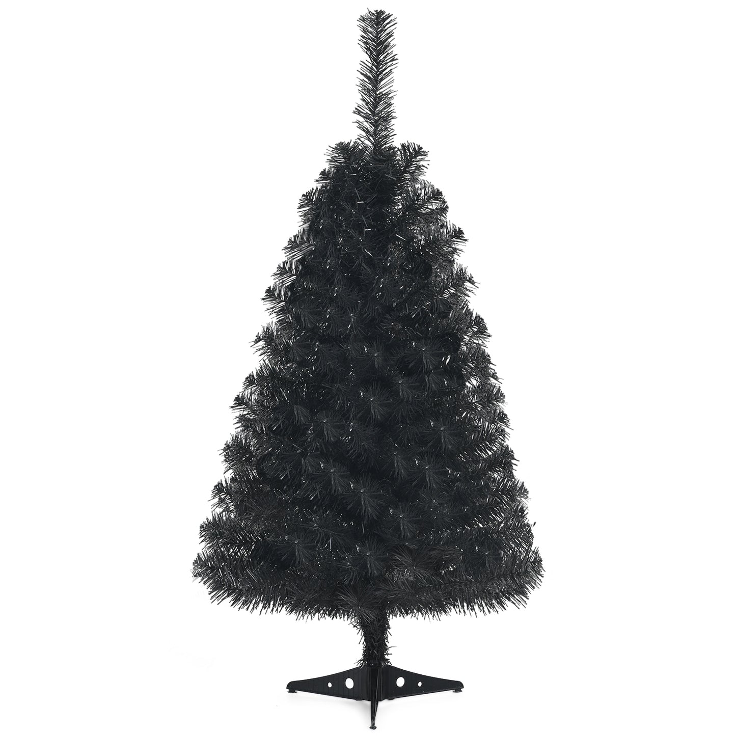 3 Feet Artificial Christmas Halloween Tree, Plastic Stand, Black Christmas Tree Black at Gallery Canada