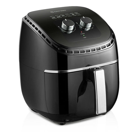 3.5 QT Electric 1300W  Hot Air Fryer with Timer& Temperature Control, Black