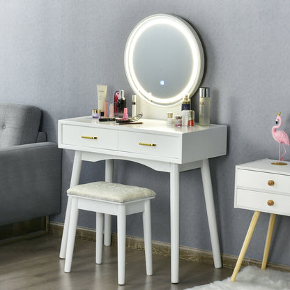 Vanity Dressing Table Set with 3 Lighting Modes Makeup Vanities at Gallery Canada