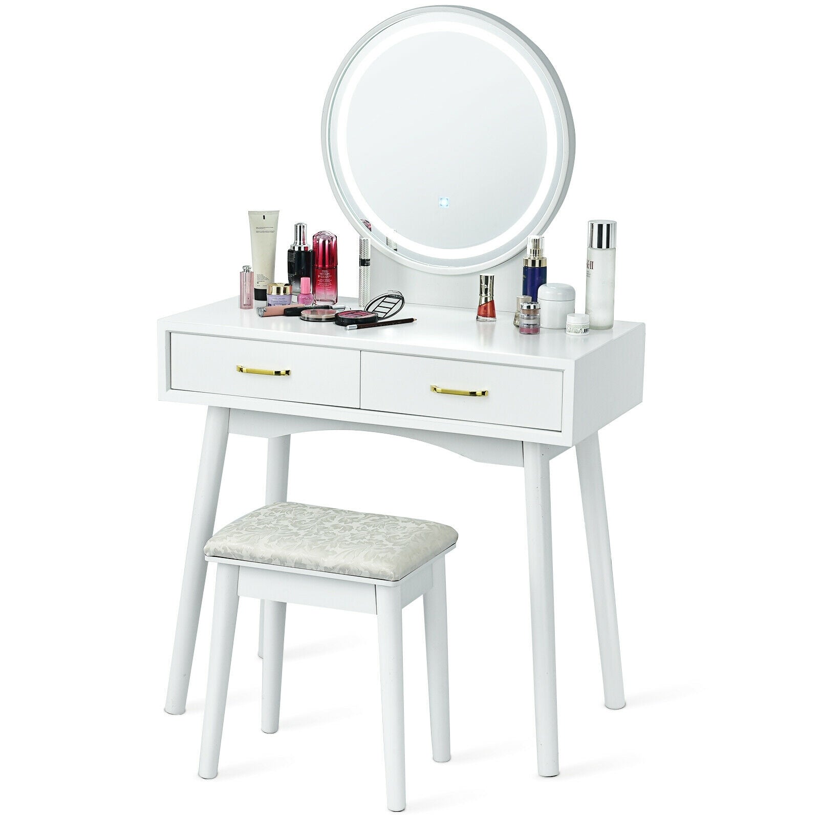 Vanity Dressing Table Set with 3 Lighting Modes Makeup Vanities at Gallery Canada