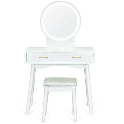 Vanity Dressing Table Set, 3 Lighting Modes Makeup Vanities at Gallery Canada