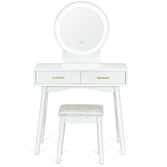 Vanity Dressing Table Set with 3 Lighting Modes Makeup Vanities Options at Gallery Canada