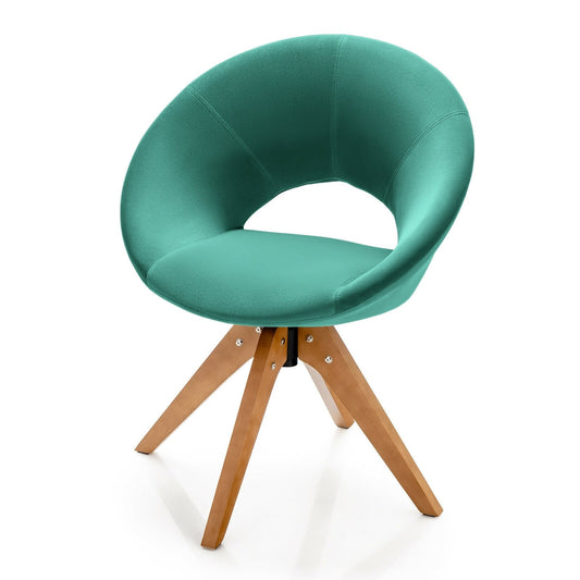 Swivel Accent Chair with Oversized Upholstered Seat for Home Office, Green at Gallery Canada