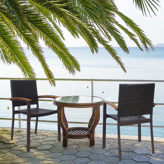 Outdoor Patio Wicker Dining Chairs, Set of 2 Patio Dining Chairs Options at Gallery Canada