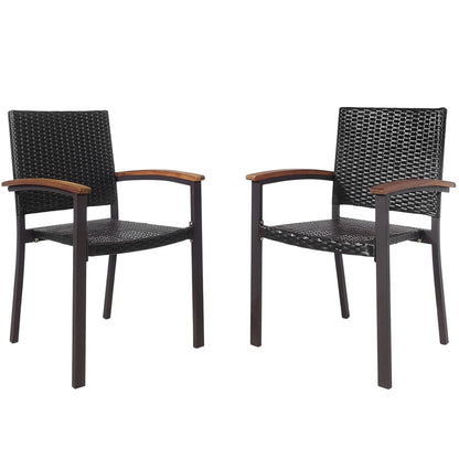 Outdoor Patio Wicker Dining Chairs, Set of 2 Patio Dining Chairs Options at Gallery Canada
