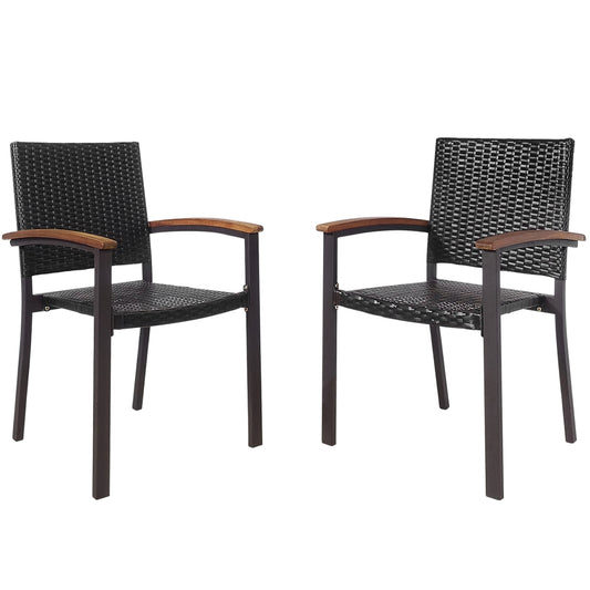 Outdoor Patio Wicker Dining Chairs, Set of 2 Patio Dining Chairs Options at Gallery Canada