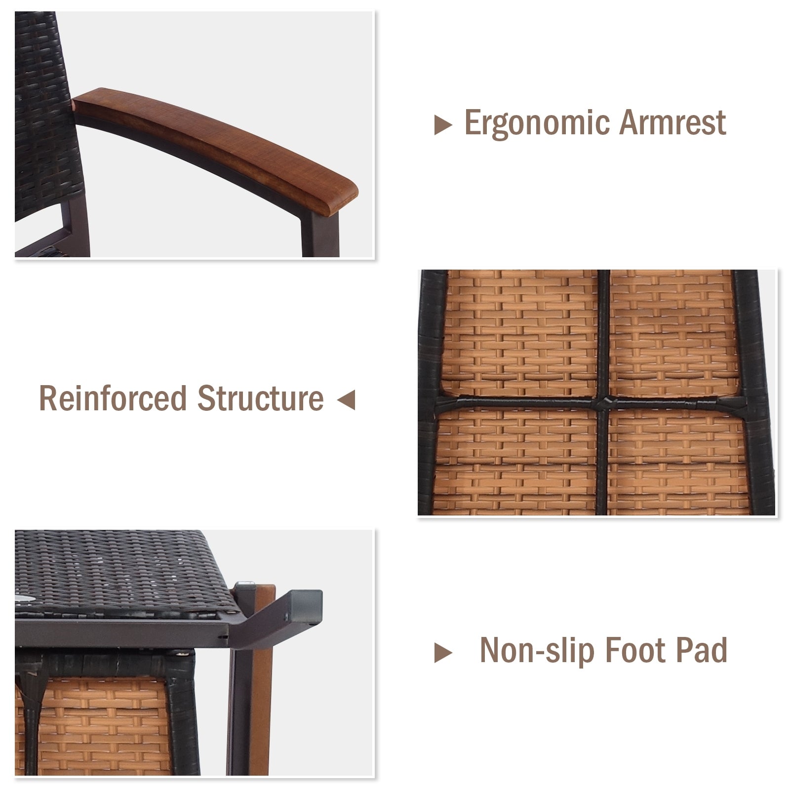 Outdoor Patio Wicker Dining Chairs, Set of 2 Patio Dining Chairs at Gallery Canada