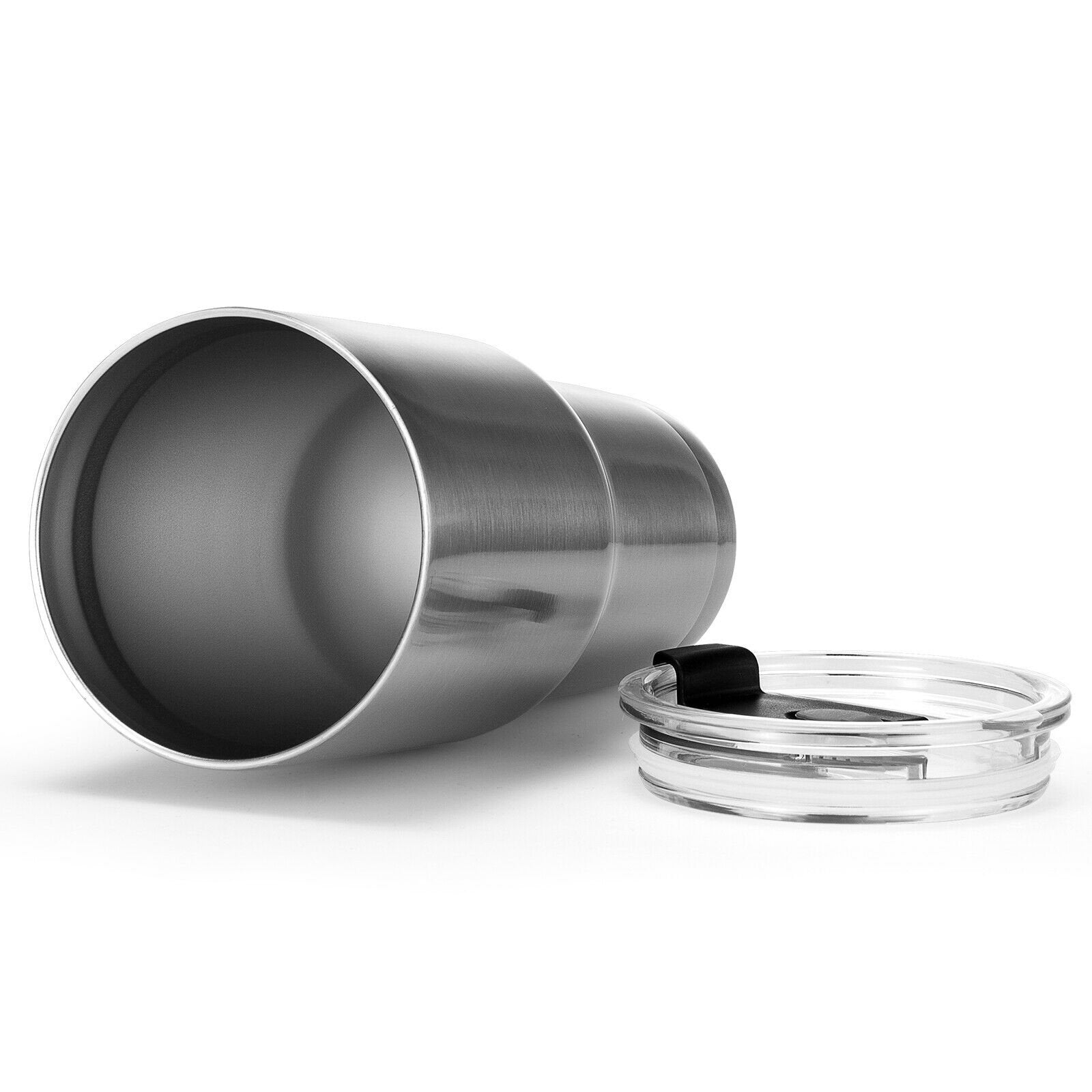 30oz Stainless Steel Tumbler Cup Double Wall Vacuum Insulated Mug with Lid, Silver - Gallery Canada