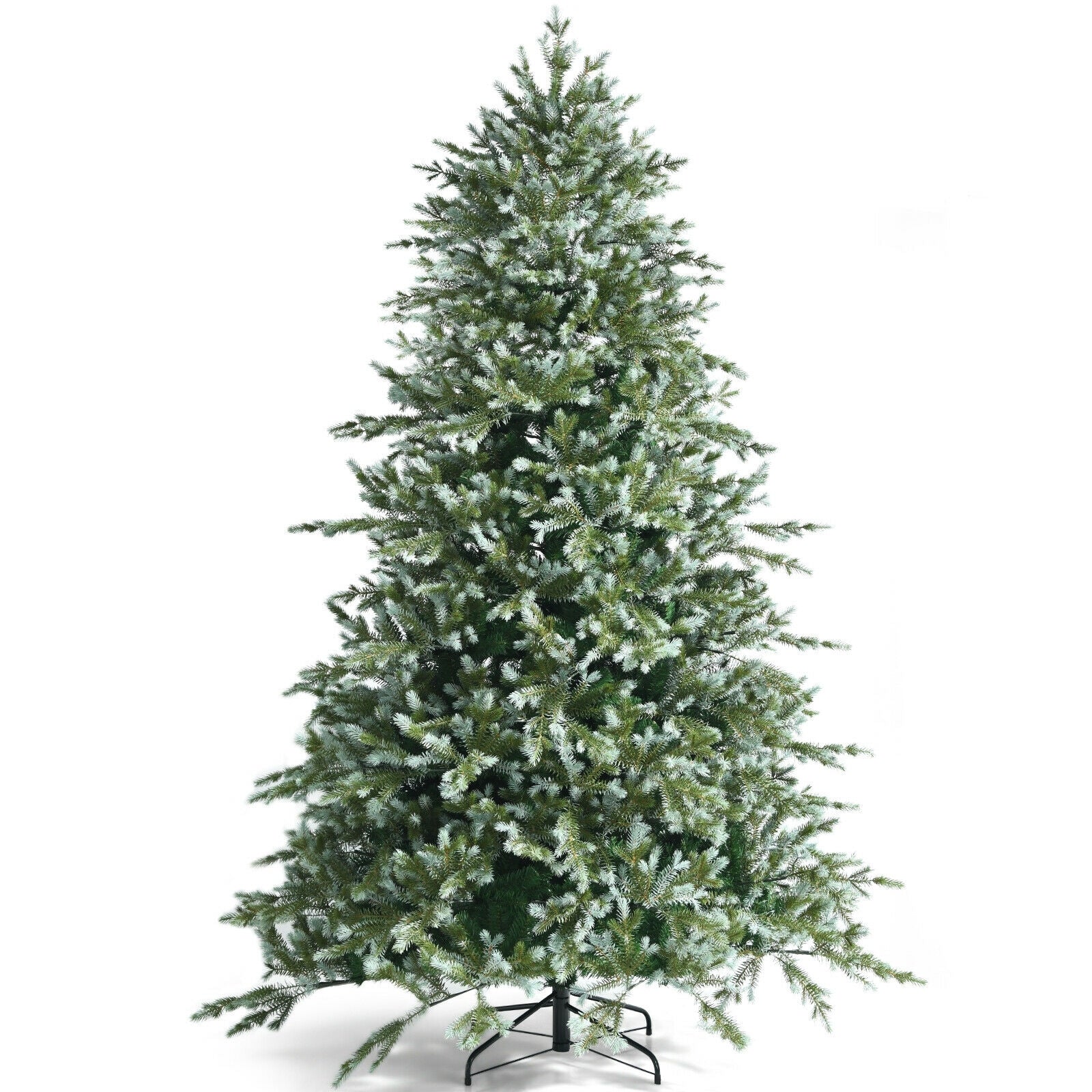 8 Feet Hinged Artificial Christmas Spruce Tree with Mixed PE and PVC Tips, Green Christmas Tree at Gallery Canada