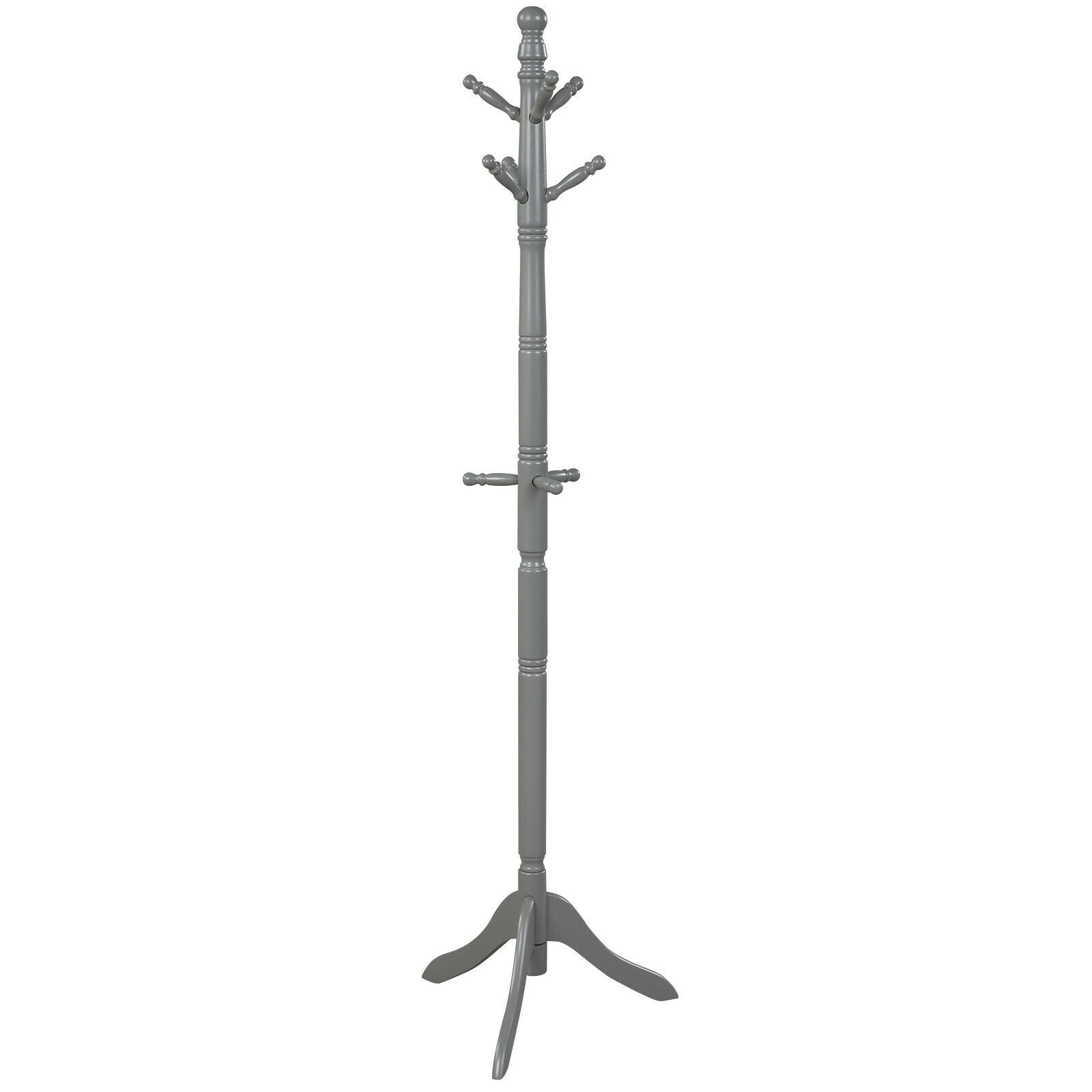 Adjustable Free Standing Wooden Coat Rack, Gray Coat Racks & Hall Trees Gray at Gallery Canada