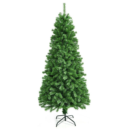 Pre-Lit Multi-Colored Fiber Optic Spruce Artificial Christmas Tree, 7 ft, Green Christmas Tree Green at Gallery Canada