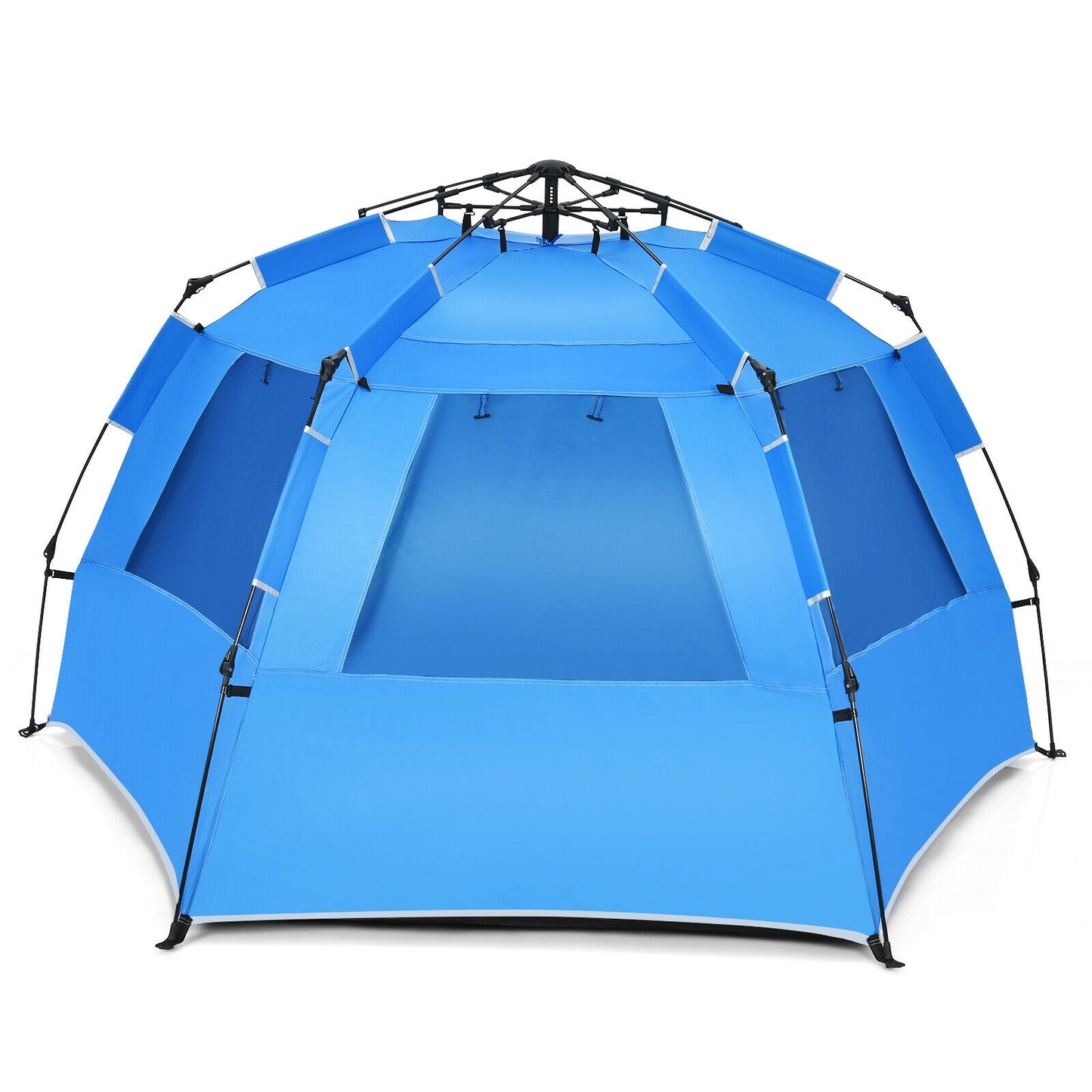 Easy Pop Up Beach Tent UPF 50+ Portable Sun Shelter-Blue for 3-4 Person, Blue Tents at Gallery Canada