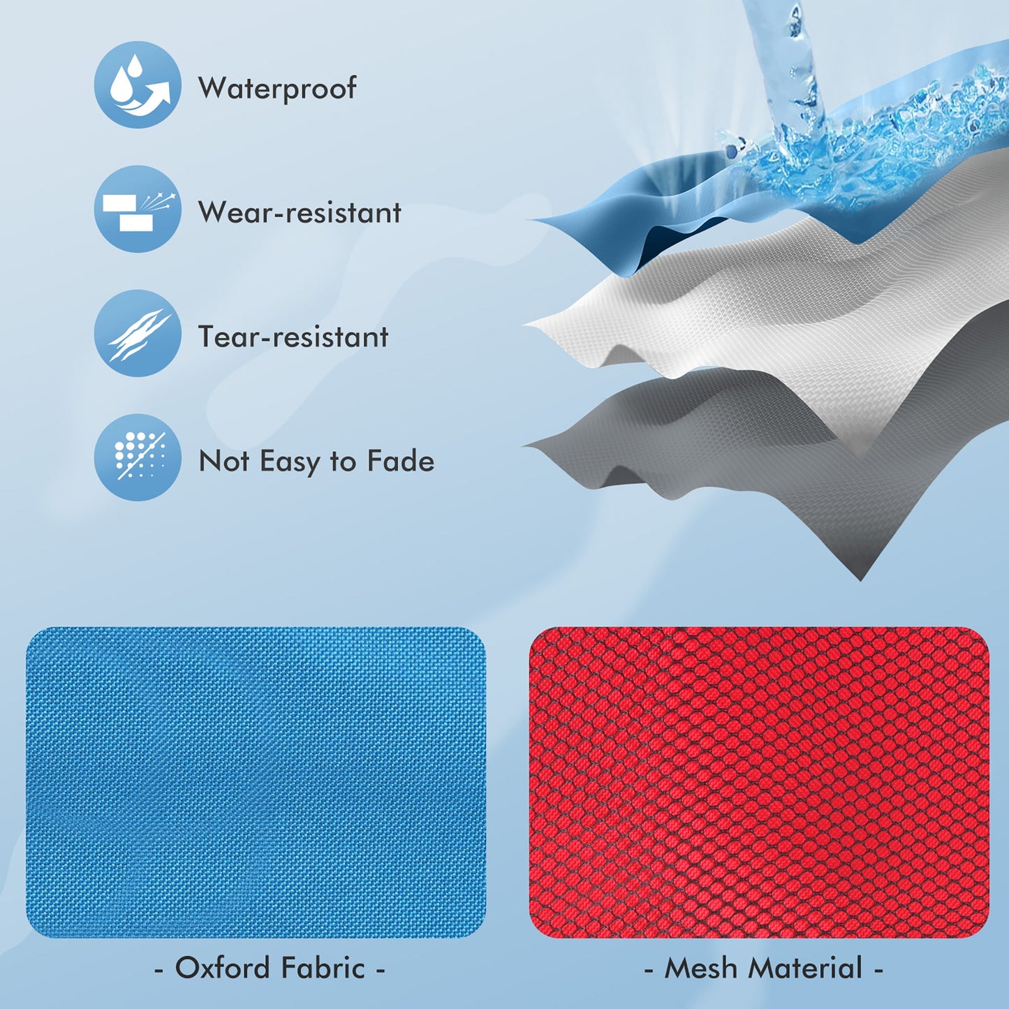 2 Pieces Folding Camping Tables with Large Capacity Storage Sink for Picnic-BlueRed, Blue Camping Furniture at Gallery Canada