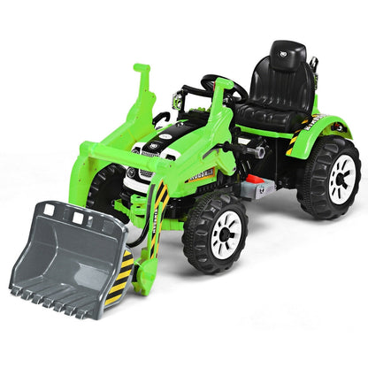 Kids Ride On Dumper Truck, 12V Battery Powered, Green Powered Ride On Toys at Gallery Canada