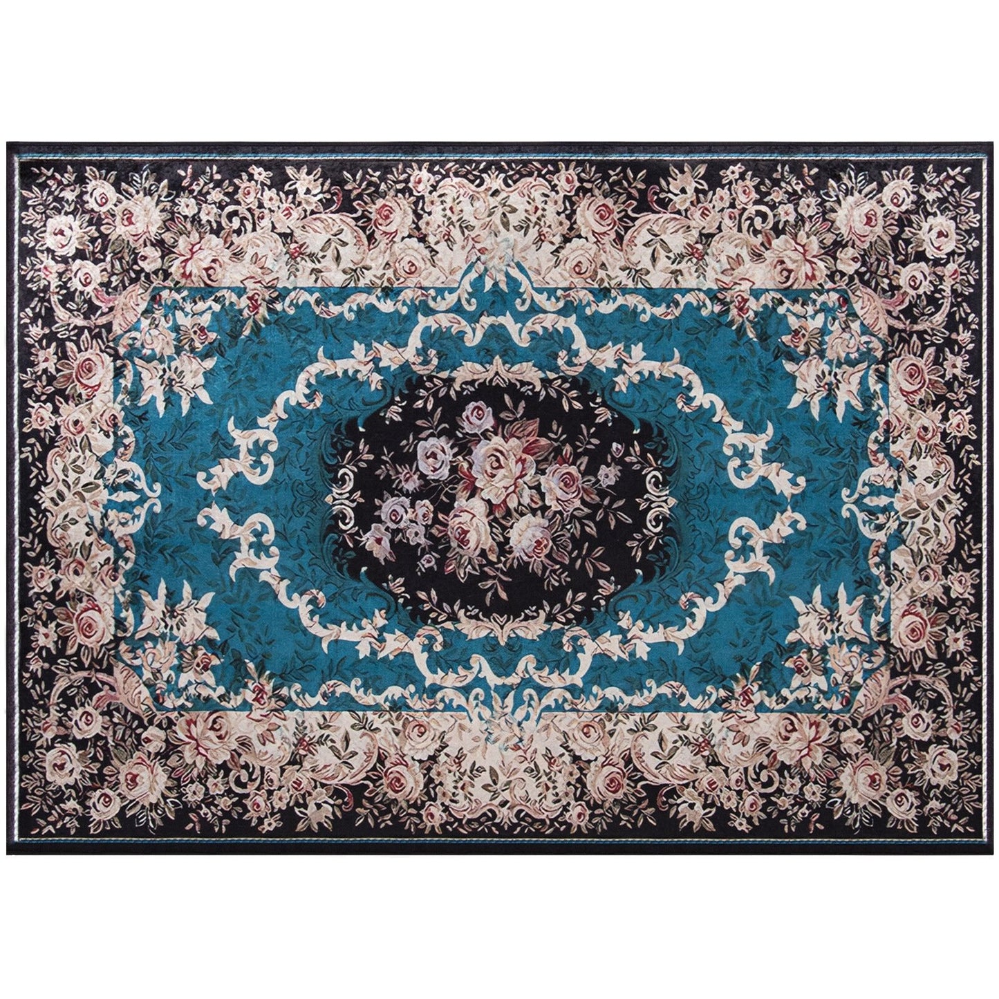 Area Rug with Non-Shedding Surface and Anti-slip Bottom-S, Multicolor Rugs S at Gallery Canada
