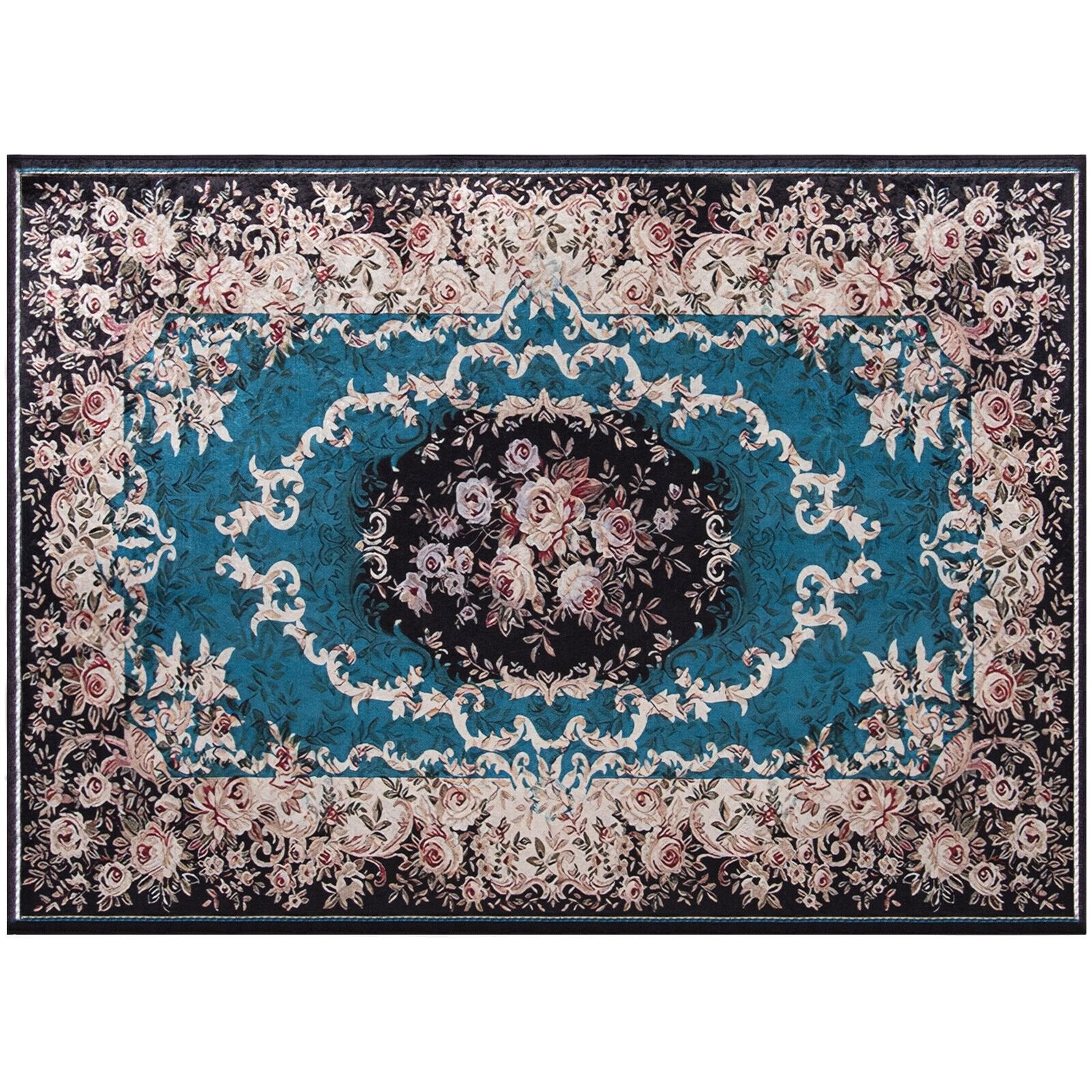 Area Rug with Non-Shedding Surface and Anti-slip Bottom-S, Multicolor Rugs S at Gallery Canada
