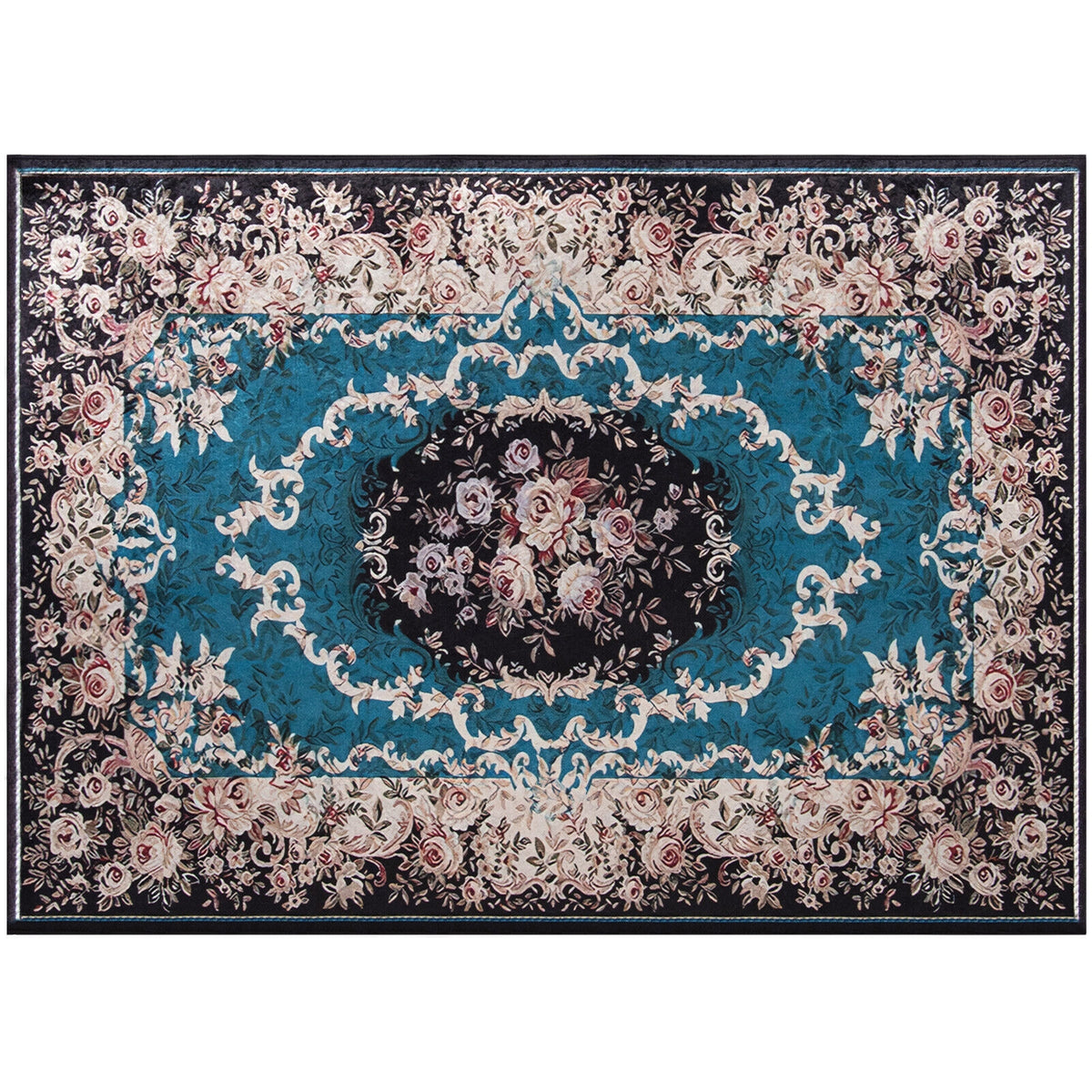 Non-Shedding Anti-Slip Area Rug, Size S, Multicolor Rugs Multicolor at Gallery Canada