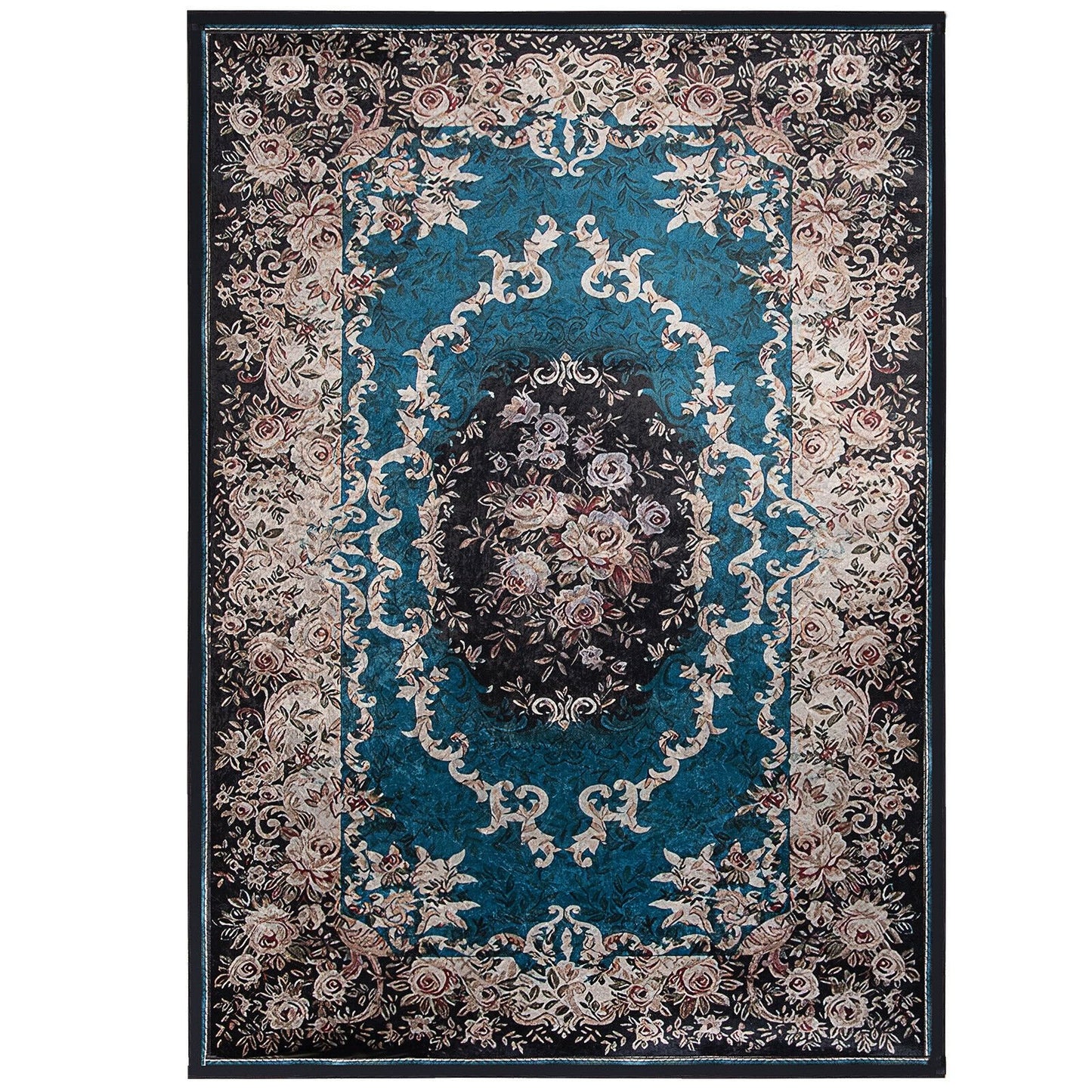 Area Rug with Non-Shedding Surface and Anti-slip Bottom-M, Multicolor
