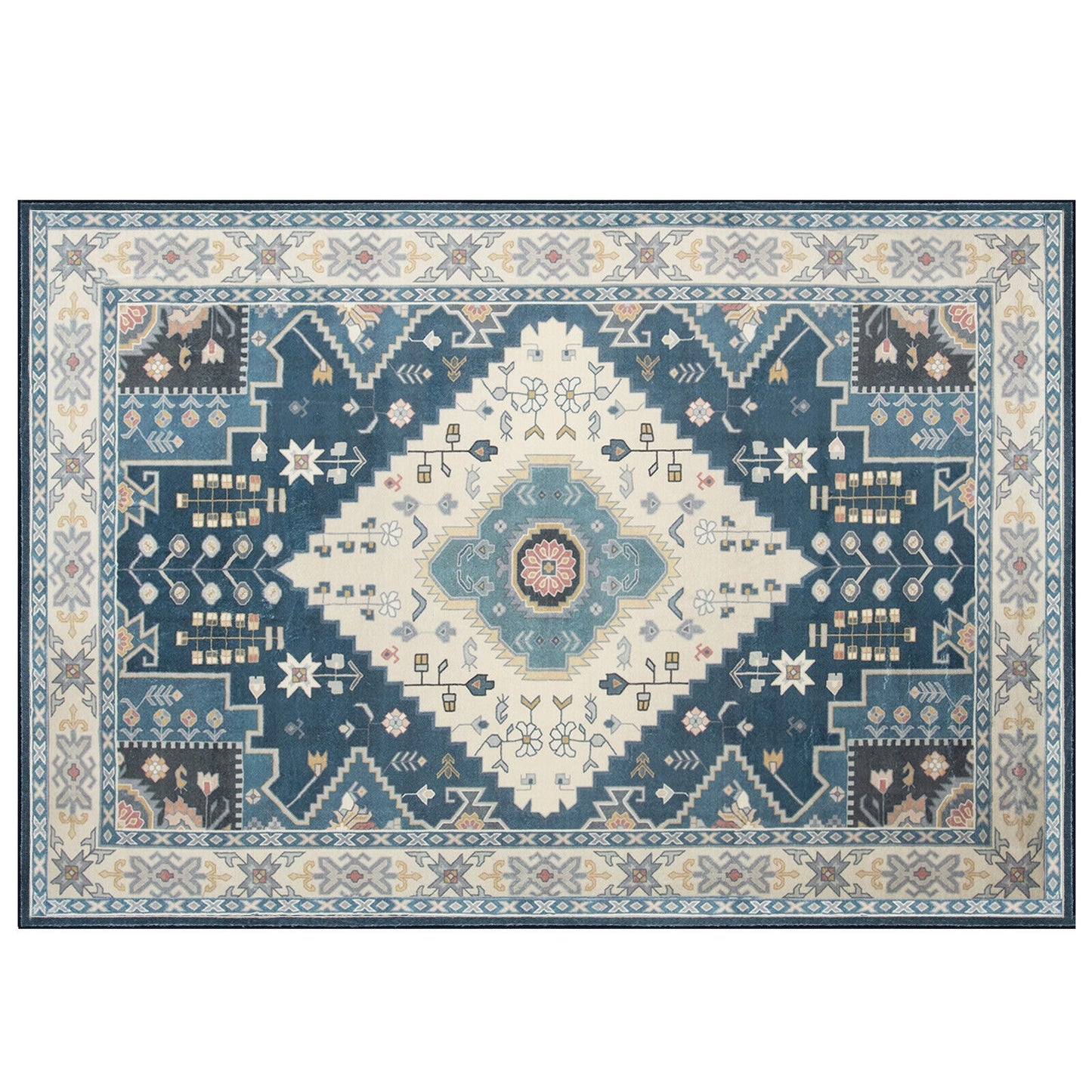 Faux Wool Fabric Area Rugs Doormat, M, Multicolor Rugs Multicolor at Gallery Canada