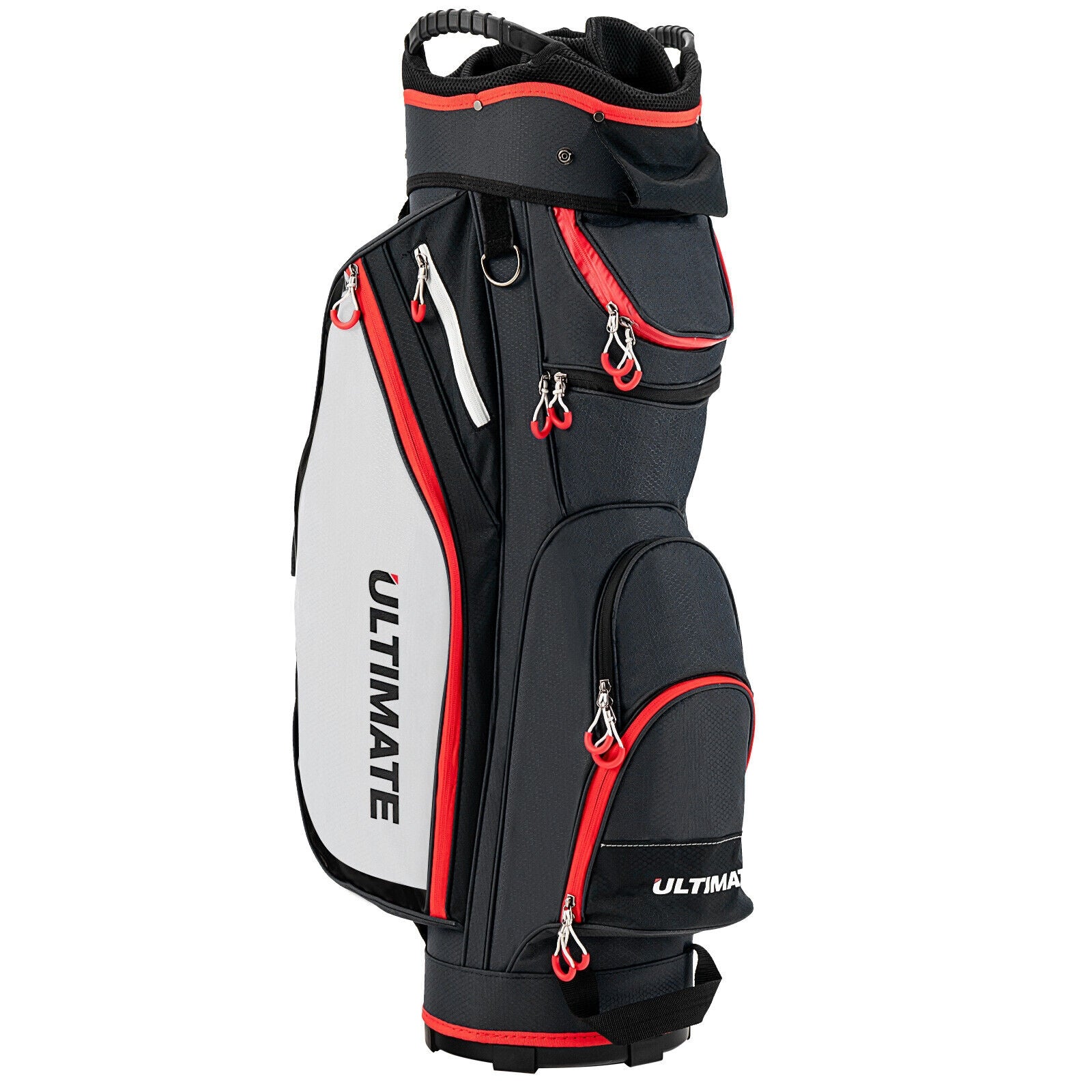 9.5 Inch Golf Cart Bag, 14 Way Dividers, Top Organizer, Black Golf Black at Gallery Canada