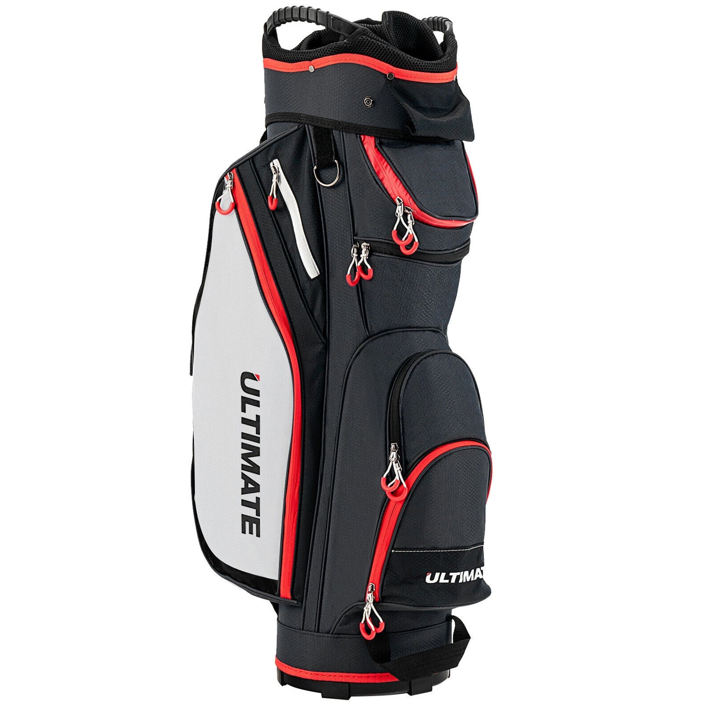 9.5 Inch Golf Cart Bag, 14 Way Dividers, Top Organizer, Black Golf Black at Gallery Canada