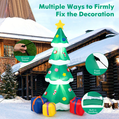 6 Feet Tall Christmas Tree With 3 Gift Boxes, Multicolor Christmas Inflatables at Gallery Canada