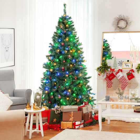 7 Feet Christmas Tree Pre-Lit  3-Minute Quick Shape, Green - Gallery Canada