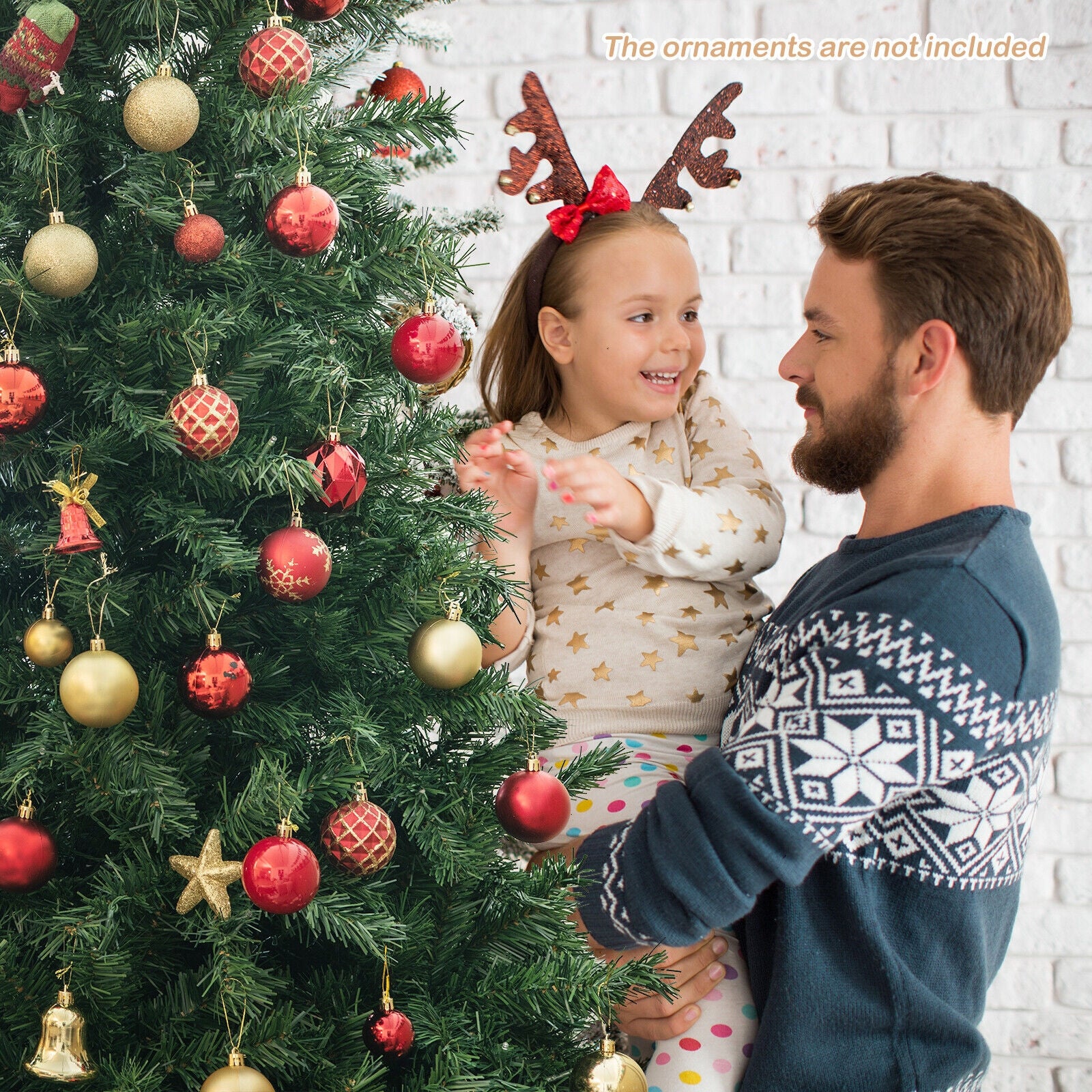 7 Feet Christmas Tree Pre-Lit 3-Minute Quick Shape, Green Christmas Tree at Gallery Canada