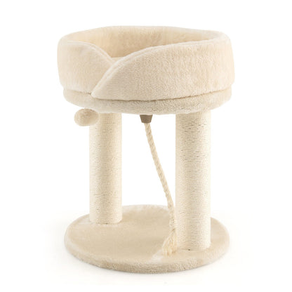 Cat Climbing Tree with Plush Perchs and Scratching Post, Beige - Gallery Canada