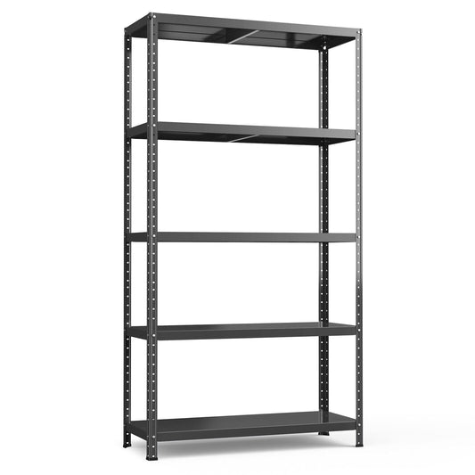 5-Tier Metal Utility Storage Rack for Free Combination, Black at Gallery Canada