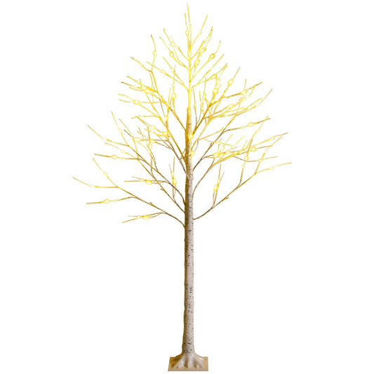 Pre-lit White Twig Birch Tree for Christmas Holiday with LED Lights-6 ft, White Christmas Tree 6' at Gallery Canada