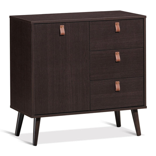 3-Drawer Sideboard Storage Cabinet, Brown