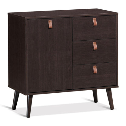 3-drawer Sideboard Storage Display Cabinet, Brown Dressers & Chests Brown at Gallery Canada