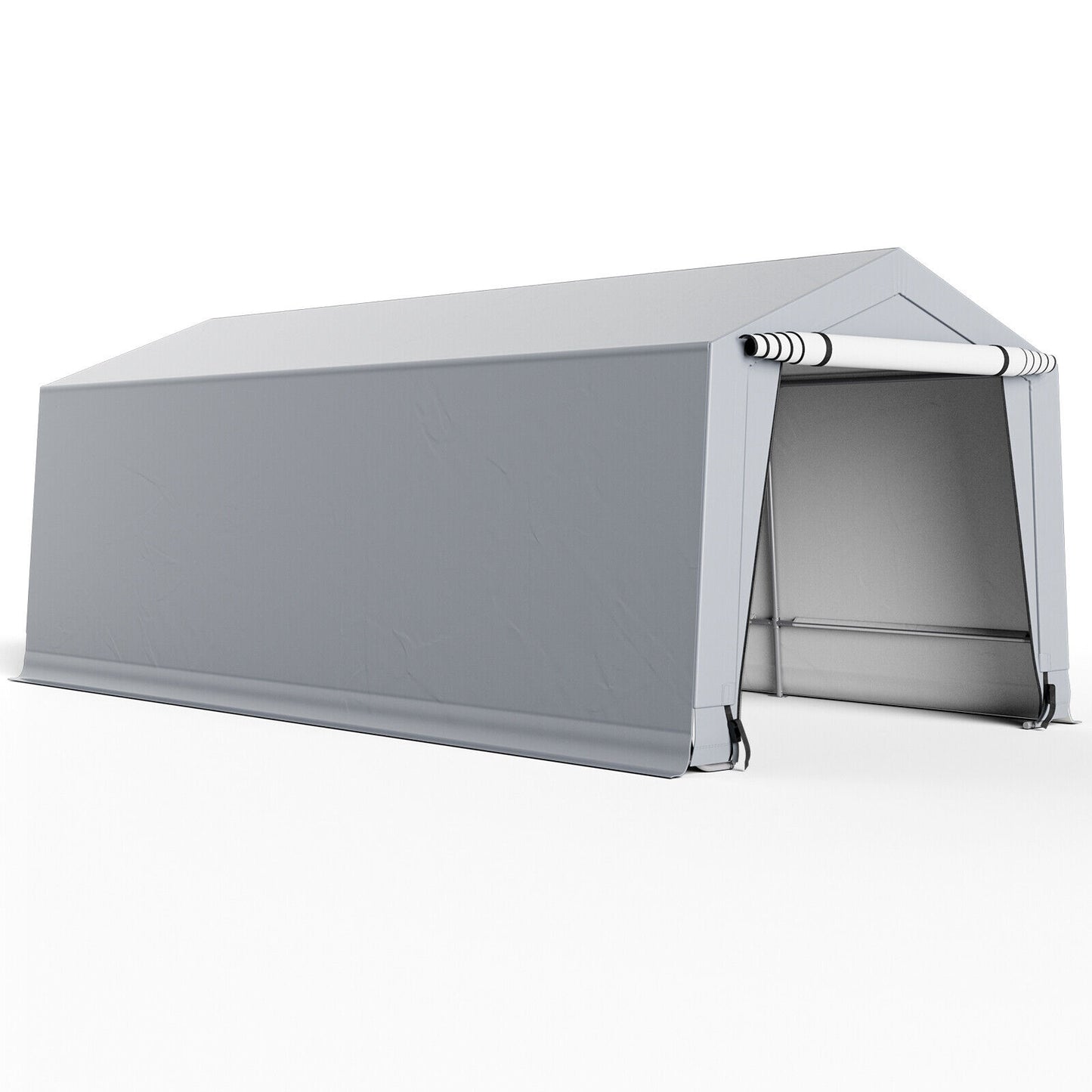 10 x 16/10 x 20 Feet Outdoor Heavy-Duty Carport with 2 Doors-10 x 20 ft, Gray Carports at Gallery Canada