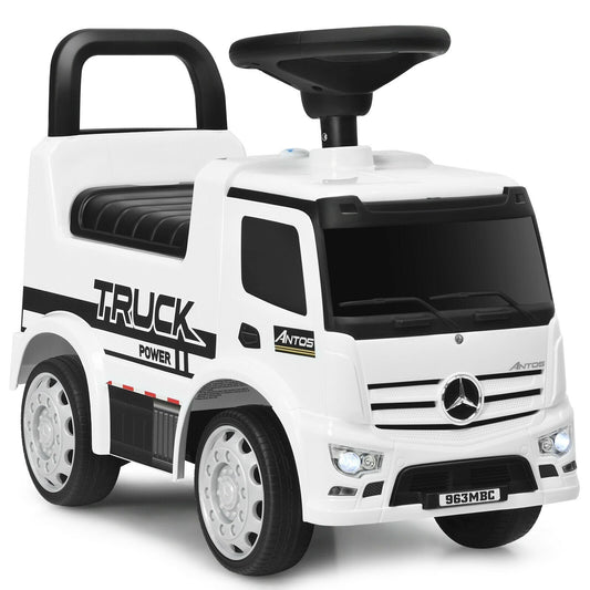 Children Push and Ride Racer Licensed Mercedes Benz Push Truck Car, White at Gallery Canada