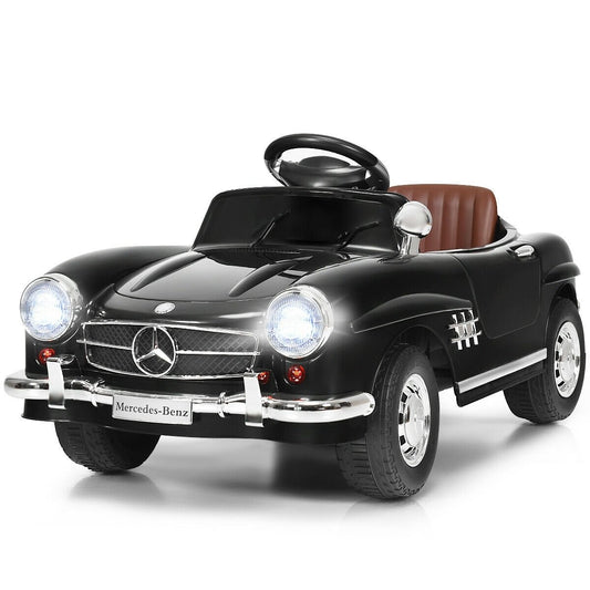 6V Licensed Mercedes Benz Kids Ride On Car with Parent Remote Control, Black - Gallery Canada