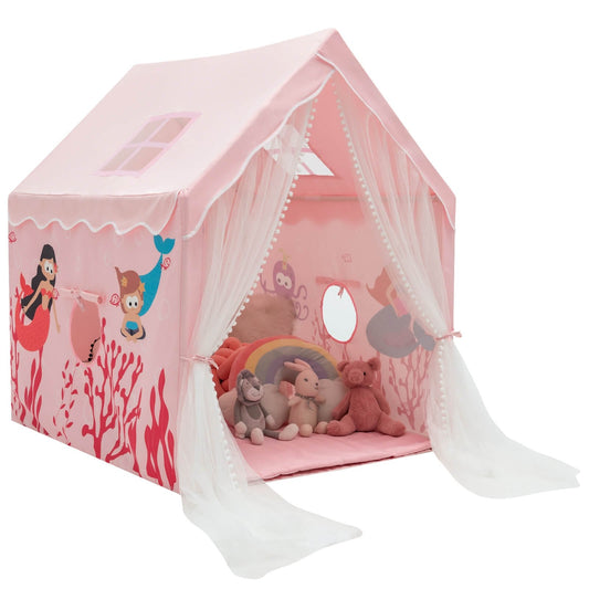 Large Kids Play Tent with Removable Cotton Mat, Pink at Gallery Canada
