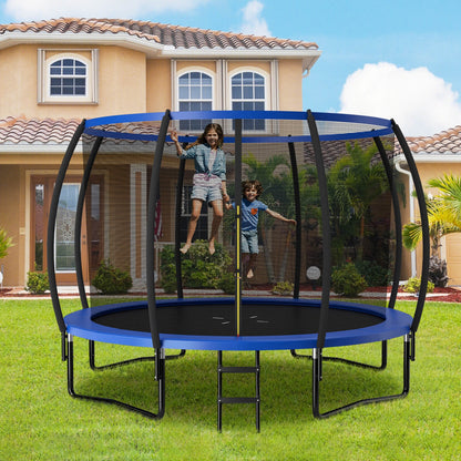 12FT Recreational Trampoline, With Ladder, Blue Trampolines at Gallery Canada