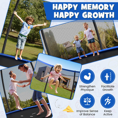 12FT Recreational Trampoline, With Ladder, Blue Trampolines at Gallery Canada