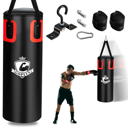 56 Lbs Filled Punching Bag Set For Adults, Black Boxing & Martial Arts at Gallery Canada