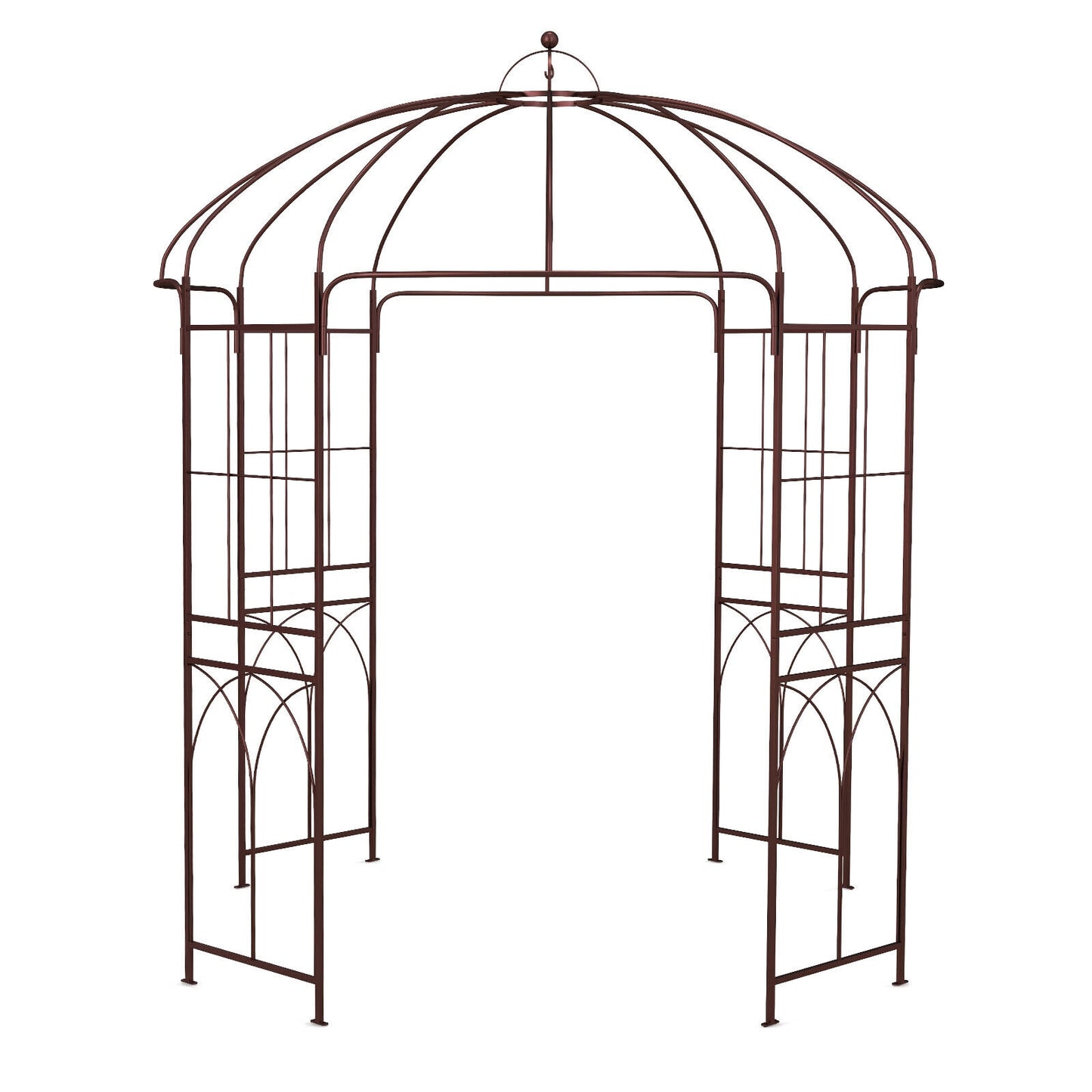 8.4 x 7 Feet Birdcage Garden Arbor, Copper Outdoor Decor at Gallery Canada