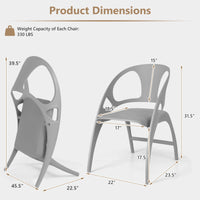 Thumbnail for Folding Dining Chairs Set of 2 with Armrest and High Backrest - Gallery View 4 of 9